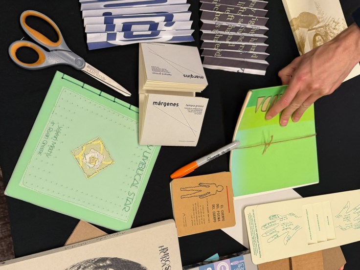 a sweet gathering of multilingual book objects to rummage through during our workshop at ALTA